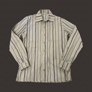 Vtg 1977 Marimekko Suomi Finland Jokapoika Button Up Shirt Striped 37 READ
